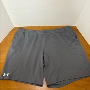 Under Armour Gray Athletic Shorts Lightweight Performance used pre owned
